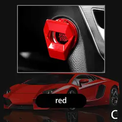 Premium Decorative Car Engine Start Stop Button Cover - Stylish Auto Interior Accessory (C)