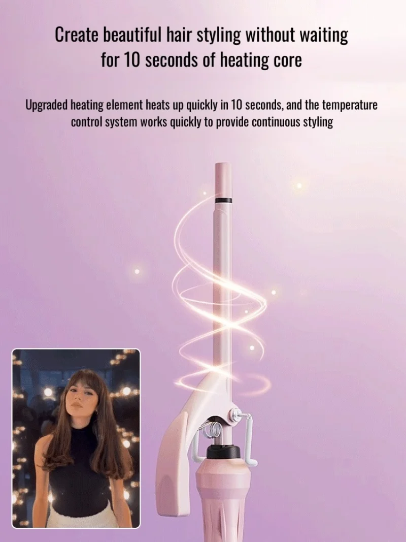 Men's and women's short hair curlers small electric iron
