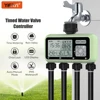 Water Timer 4-outlet Valve Controller Automatic Irrigation System for Garden Lawn Plants IPX5 Waterproof Garden Watering System 1