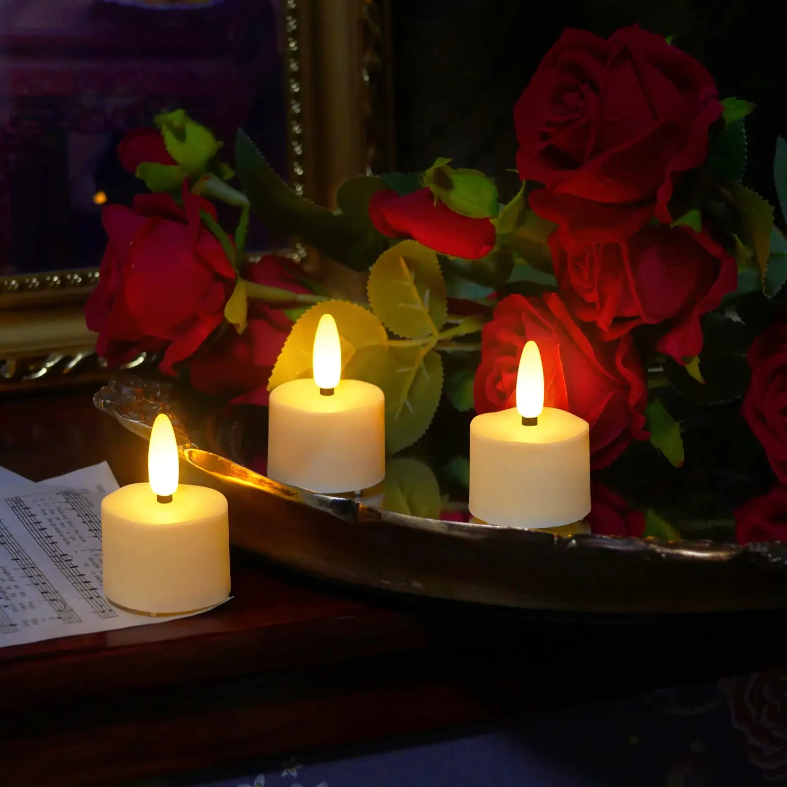 Candele Elettriche Effetto Fiamma Candele LED Ricaricabili Con Telecomando - 6 Pezzi, Senza Fiamma, Timer, Perfette Per Decorazioni Casa, Matrimoni, Natale E Halloween Decorazione Casa Candele Realistiche