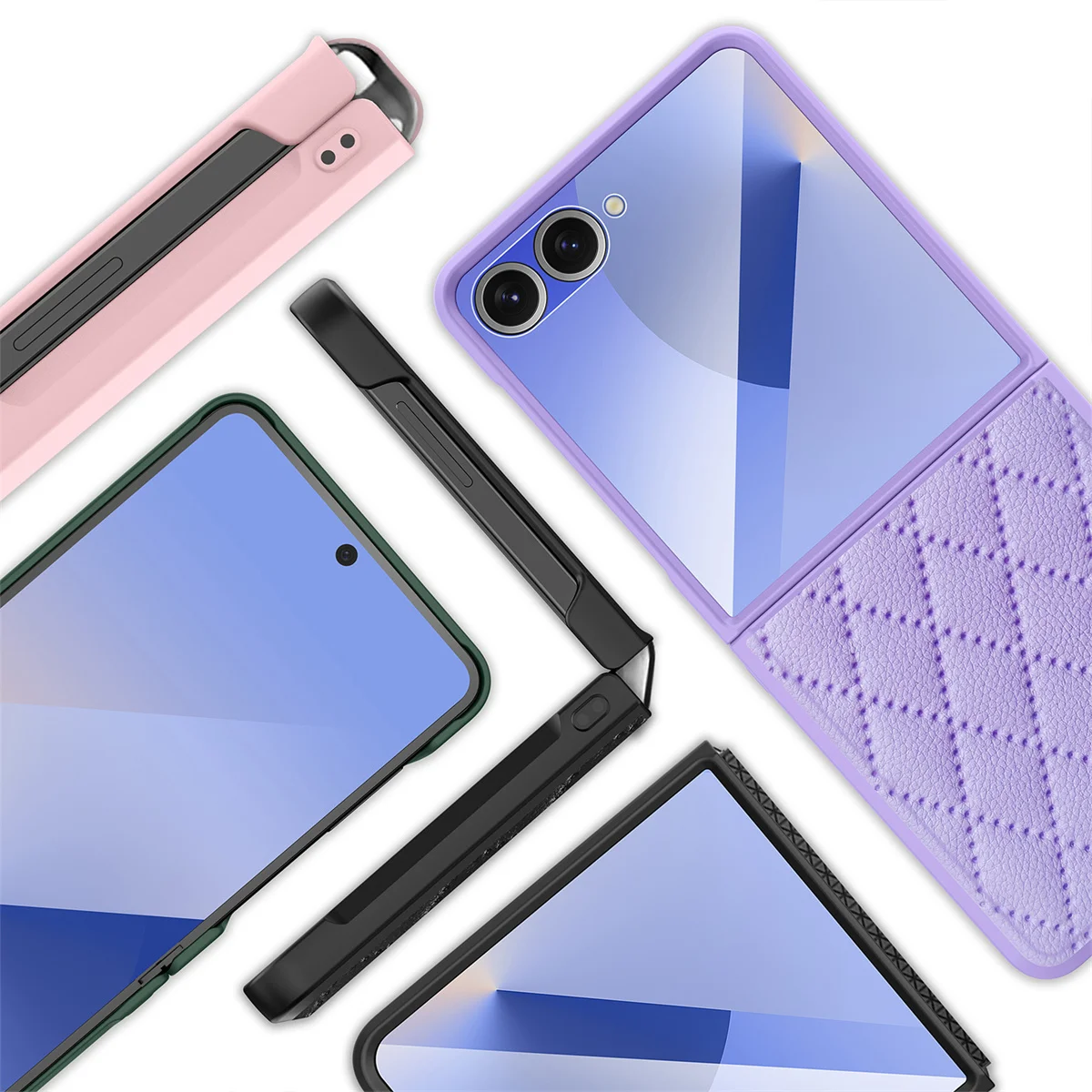 Película protectora de vidrio a prueba de golpes, funda de teléfono para Samsung Galaxy Z Flip 7 6 5 Flip7 FE Flip6 Flip