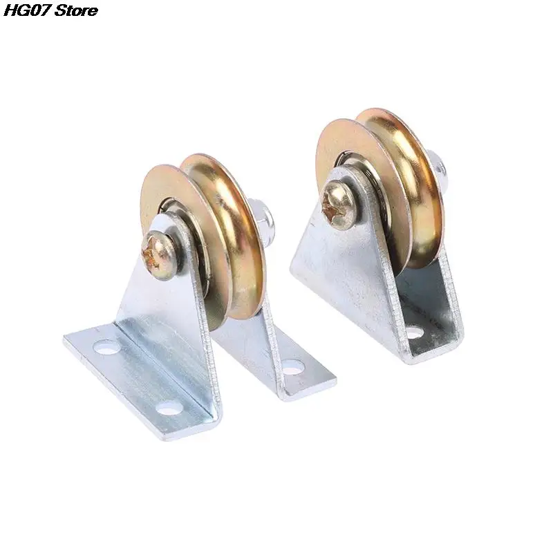 Bracket Pulley Shower Room Pulley Sliding Door Pulley Nylon Bearing Pulley 6mm Wire Rope Pulley Fixed Roller Over-line Hanging Wheel Guide Wheel U 6.4*32*8 1 Set