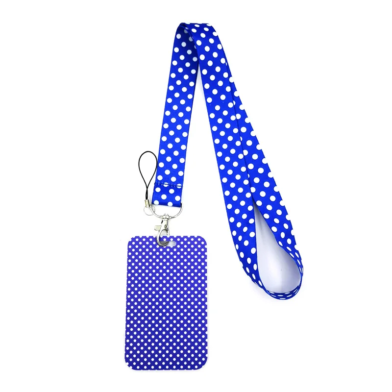

Blue Wave Point Lanyard Neck Strap Art Anime Fashion Lanyards Bus ID Name Work Card Holder Accessories Decorations Kids Gifts