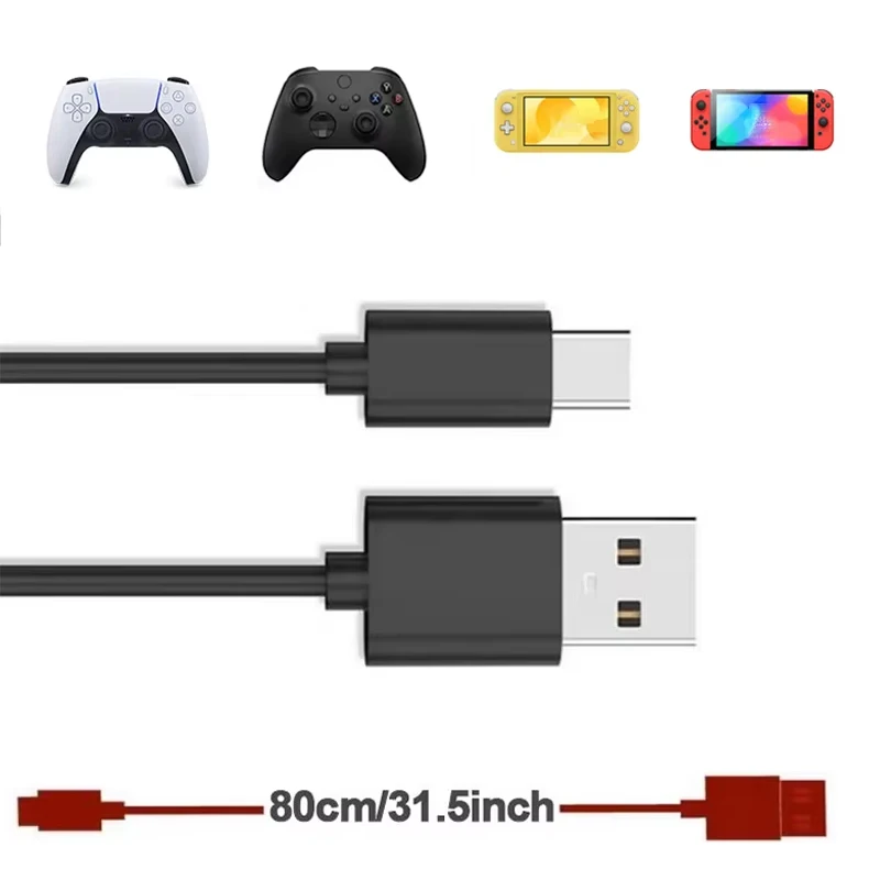 data charging cable Type C Charging Cable for Nintendo Switch/Oled/Lite Console Power Cord USB C Cable for Android / PS5 Controller Accessories