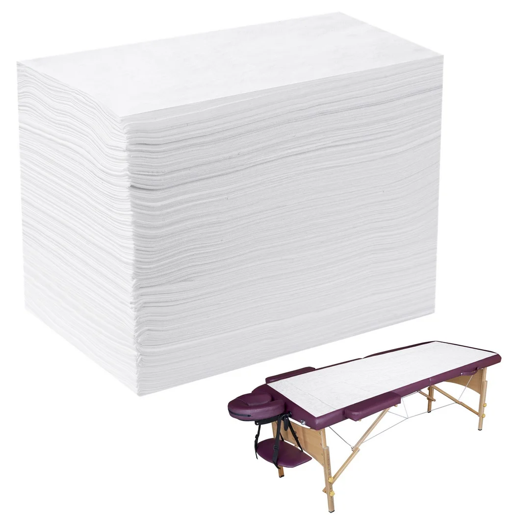 100Pcs Disposable Bed Sheets for Disposable Massage Spa Bed Sheets Soft Non-Woven Fabric Massage Table Sheet Protector Covers