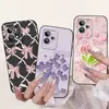 Cartoon Case For Realme GT2 Pro RMX3301 /  Realme GT Neo2 GT 2 Bumper Soft Liquid Silicone Back Cover Flower Luxury Phone Shell 6