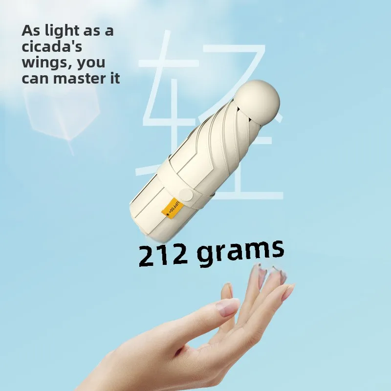 Compact Folding Umbrella with Advanced Sunshade and UV Protection