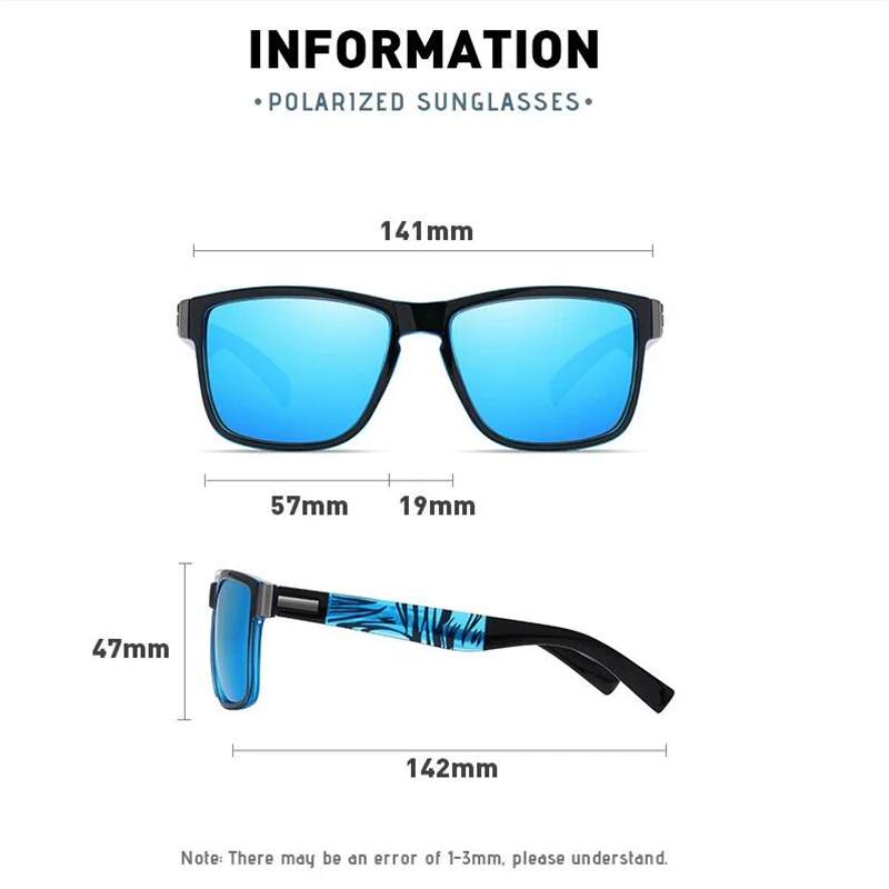 Outdoor Night Vision Lens Myopia Sunglasses Men Polarized Driving Square Prescription Sun Glasses For Man 0 -0.5 -0.75 To -6.0 3