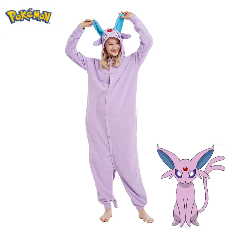 Reproduceren mooi zo geeuwen Pokemon Cosplay Kostuum Rompertjes Voor Volwassenen Halloween Espeon Pyjama  Vrouwen Een Stuk Bodysuit Full Body Pijama Mannen Hele Kleren| | -  AliExpress