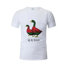 

Men and Women Animal GUSSI T Shirt Funny Short Sleeve Summer Casual Print Tshirt Harajuku Street Wear Breathable Hip Hop T-Shirt