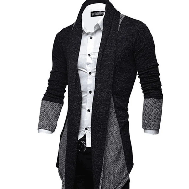 2023 KPOP Fashion Style Harajuku Slim Fit Tops Loose Casual All Match Outerwear Knitwear Cardigan Patchwork Long Sleeve Sweaters