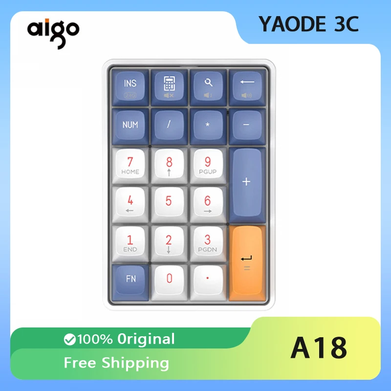 

Мини-клавиатура Aigo A18, 2,4 ГГц, механическая