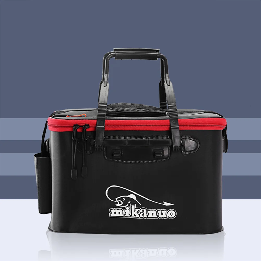 

Camping Outdoor Fishing Bag Multi-Function Folding Thicken Live Fishing Box EVA Tank Bucket Tackle Fishbox Fishing Tool