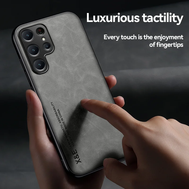 Luxury Magnetic Leather Soft Phone Case - Premium Back Cover