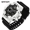 SANDA 3168  LED Digital 50M Waterproof Watch Men Multifunction Clock Relogio Masculino Men Military Watches White Sport Watch 1