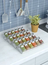  4 Tier Spice Drawer Organizer Seasoning Bottle Storage Rack Under Desk Drawer Hidden Kitchen gadgets Supplies Storage shelf 