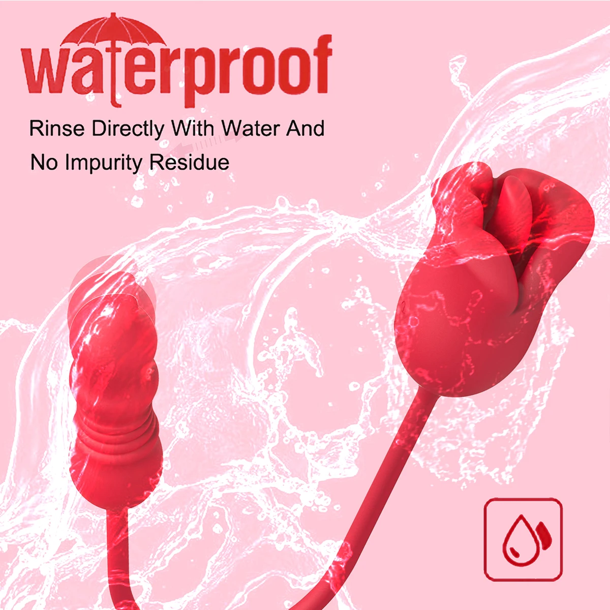 Rose Tongue Licking Vibrator Female Nipple Clit Stimulator Vibrating Thrusting Dildo Clitoris Sucking Orgasm S_voghion.com