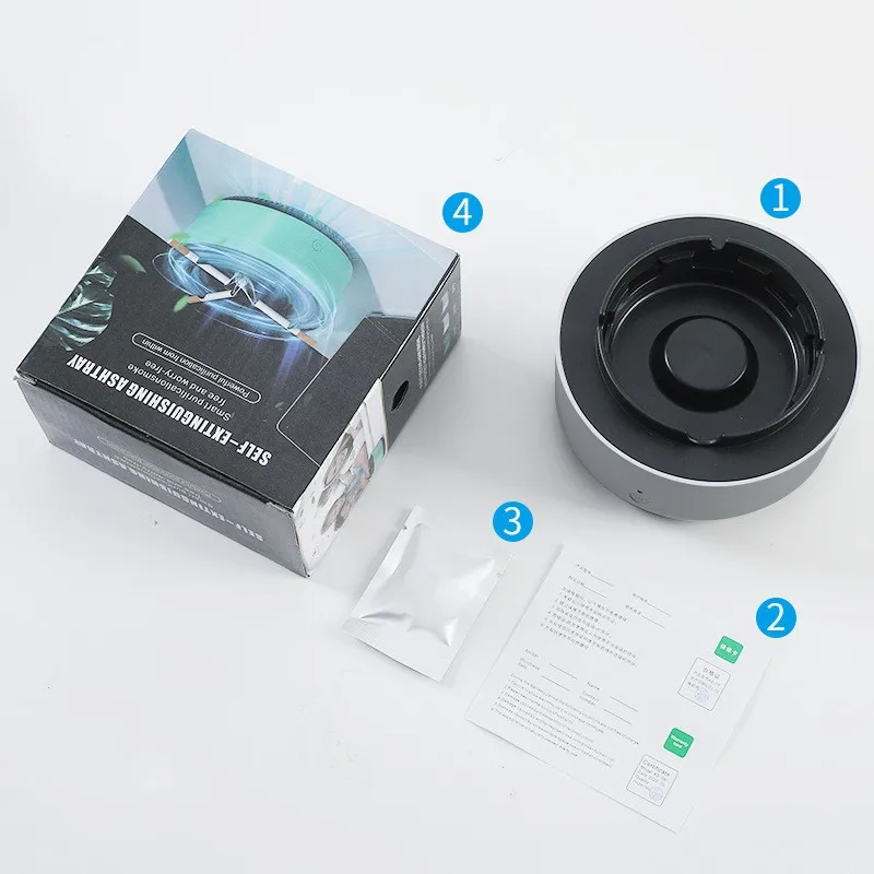 Smoke Removal Air Purification Ashtray Anion Purification Automatic Purifier Portable for Car portable ashtray air purifier ashtray