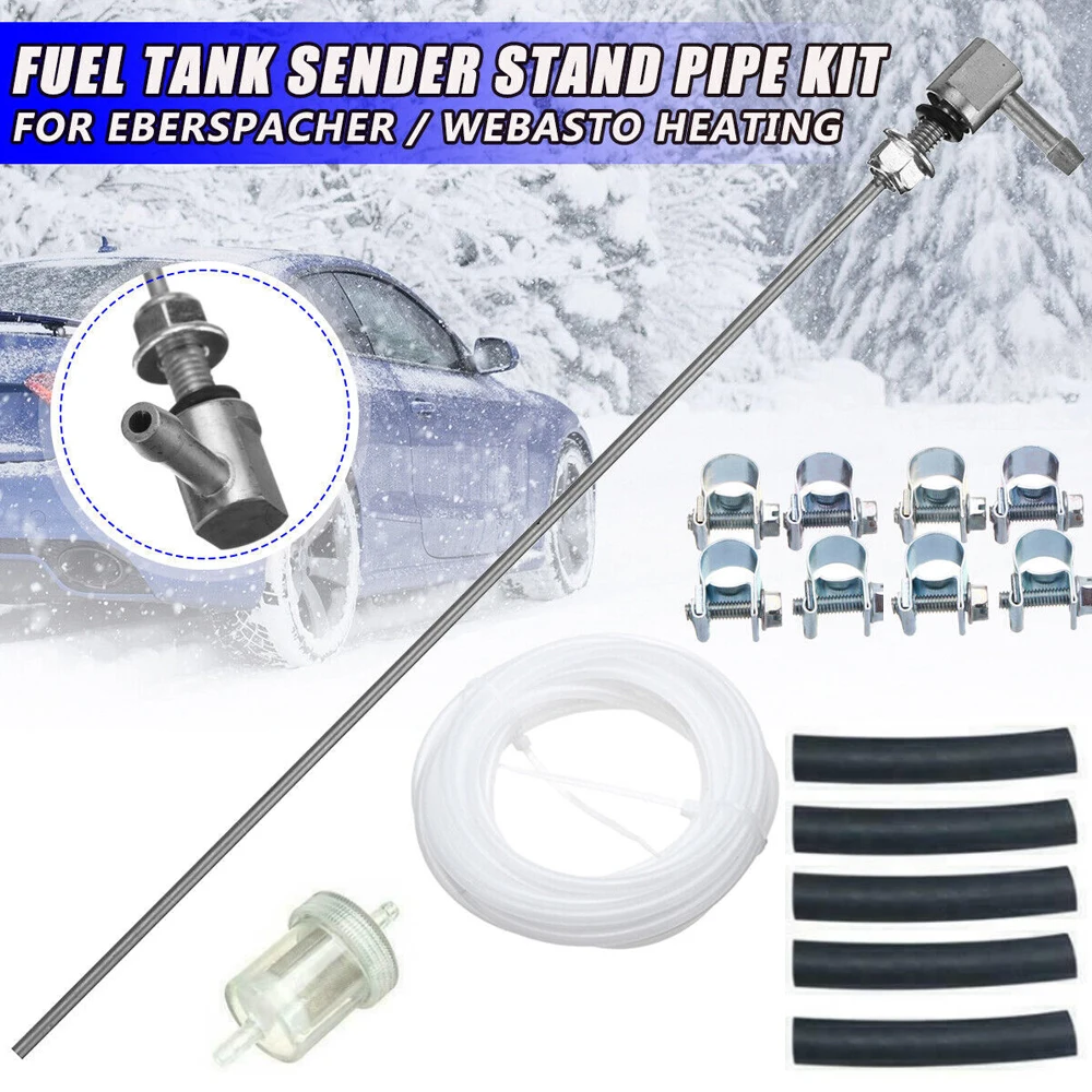 Diesel Heater Car Air Parking Heater Tube Fuel Tank Sender Pipe Pick Up Hose Kit For Webasto Eberspacher Diesel Heater Diesel Heater Exhaust Pipe Air Diesel Heater Duct Pipe Fuel Tank Standpipe Kit