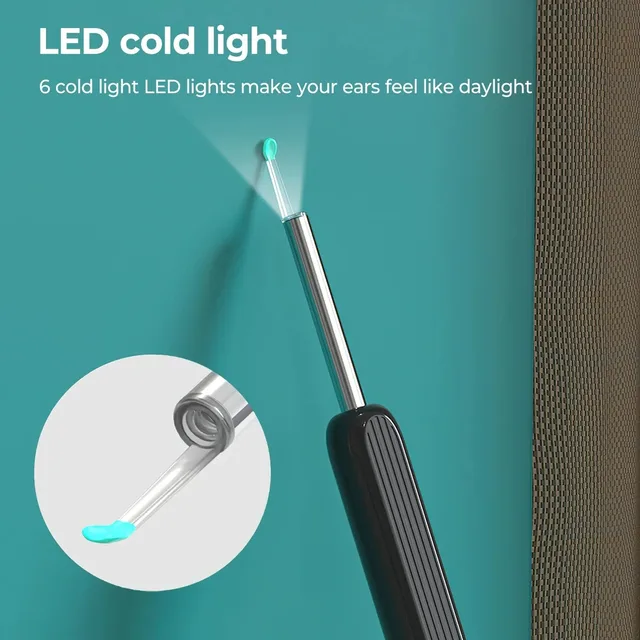 Wireless Smart Visual Ear Cleaner 1080P Ear Stick Otoscope NE3 Ear Wax Removal Tool Earpick Camera Ear Endoscope for iOS Android 4