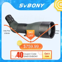 SVBONY APO Telescope SA401 Double ED Spotting Scope Powerful  Waterproof FMC Lens Camping Equipment for Birdwatching and Hunting