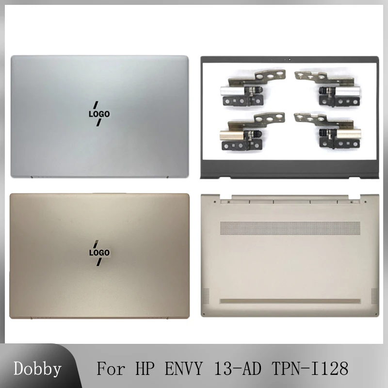 Laptop Lcd Tampa Traseira Moldura Frontal Palmrest Bottom Case Prata e Ouro Tampa Superior hp Envy 13-ad Tpn-i128 928448001 928443-001 Novo