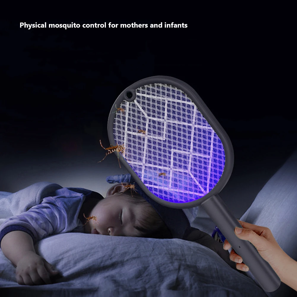 Description Picture 5 of itemFly Swatter Trap 2-in-1 Mosquito Racket Insect Killer USB Charging Protective Net Household Supplies for Home Summer Sleep