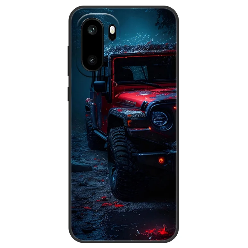 Cute Flower Print Soft Silicone Case - Protective Cover
