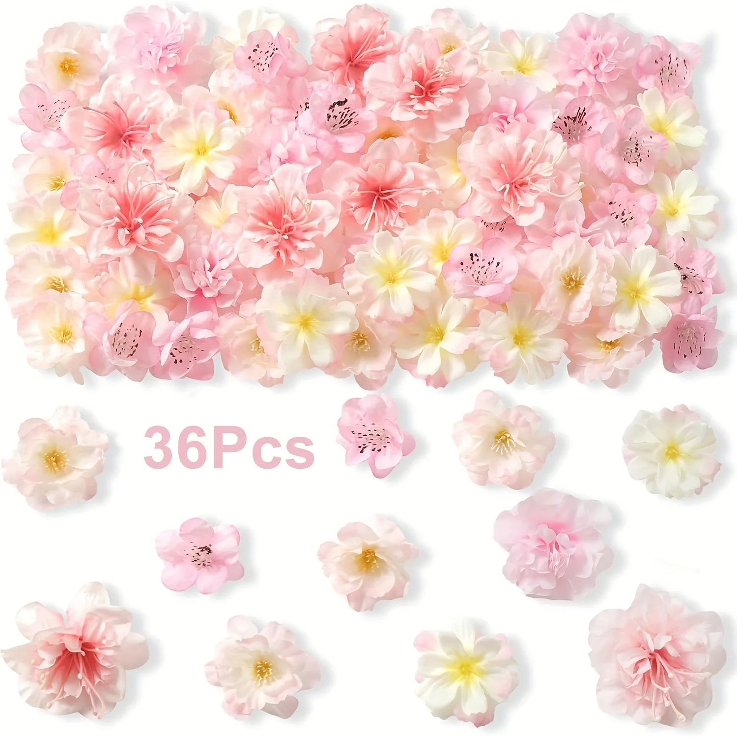 36 Stück künstliche Rosen aus Seide, künstliche Blumen für Heimdekoration, Hochzeitsdekoration, Braut, Partyzubehör, DIY-Kranz, Geschenkzubehör – Detail 7