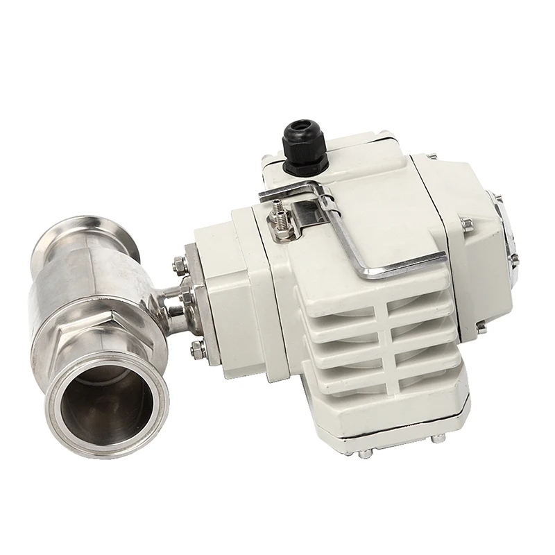 

Электрический санитарный шаровой кран быстрой установки 76 мм из нержавеющей стали с тройным зажимом механизированные шаровые краны 220 В 24 В