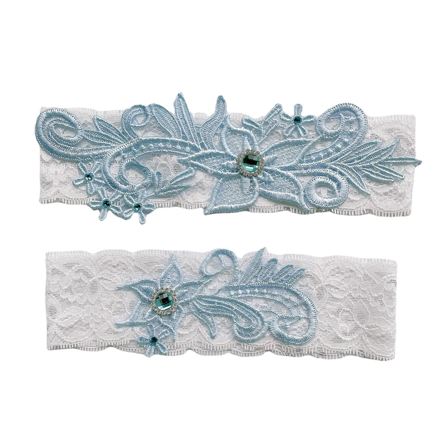 2pcs/set Wedding Garters  Sexy LaceFloral Sexy Garters for Women Bride Thigh Ring Bridal Elastic Leg Garter