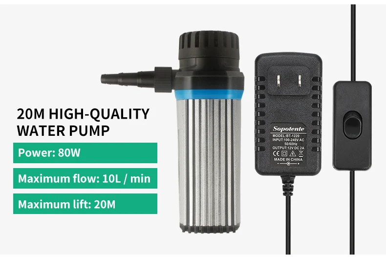 pressão, elevador do motor, micro, 12V, DC, 10m, 15m, 20m, 220V