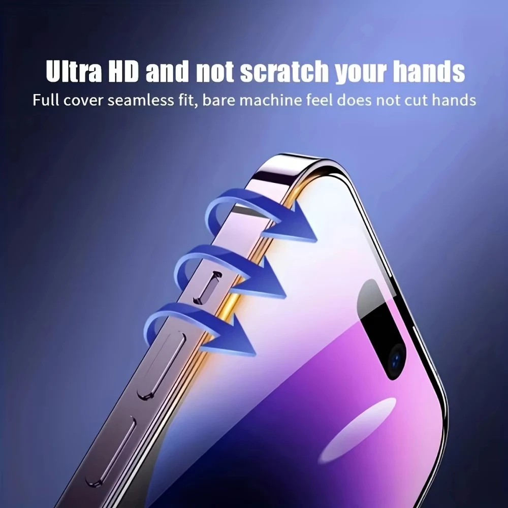 1-5 Pezzi Pellicola Protettiva HD Facile da Installare per iPhone 17 Pro Max 18 15 16 13 11 14 16e 12 Mini XR X Xs 7 8 Plus Air in Vetro Temperato - immagine 6