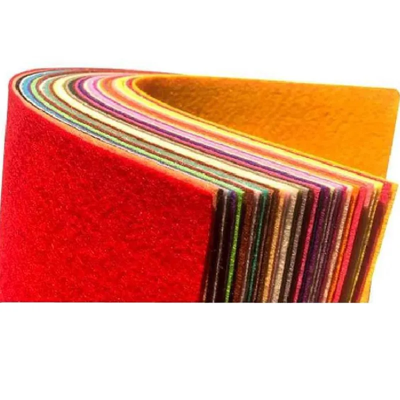 20 Fogli Di Feltro Colorati 15x15 Cm – Tessuto Morbido Per Crafting, Cucito E Progetti Scolastici Fai Da Te, Spessore 1 Mm - 2