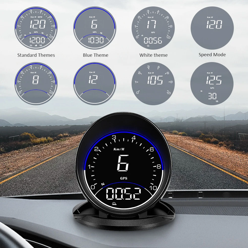 G6 HUD ڵ  ÷ ӵ, 2.5 ġ LED ũ, ޺ GPS  ÷, ӵ ˶  ġ