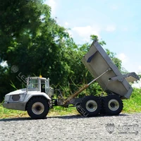 In Stock KIT LESU 6*6 AT60H RC Metal Hydraulic Articulated Truck 1/16 Scale RC Pump ESC Valve Cylinder Unpainted Unassembled Toy 2