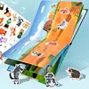 Montessori Jelly Stickers Quiet Book Toys Early Education Magnetic Animal Puzzle Sensory Game Educational Toys For 2-3 Year Olds 4