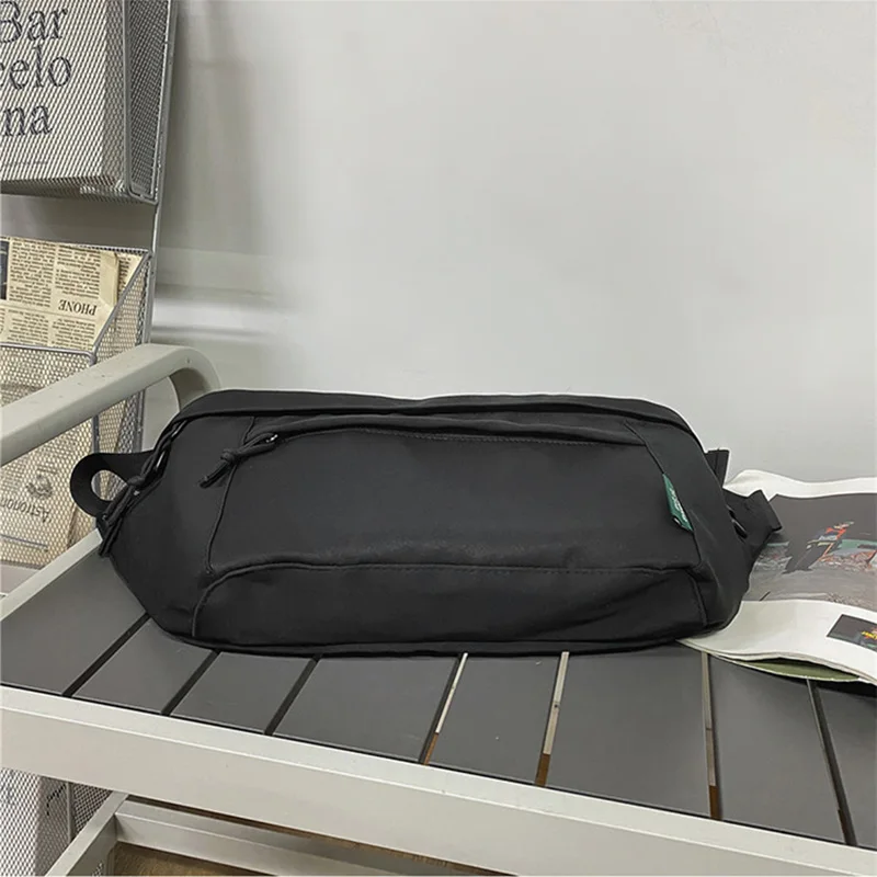 Mens Crossbody Bag Oversized Fanny Pack Nylon Chest Bag Cycling Gym Waist Bag Fashion Trend Outdoor Carrying Bag