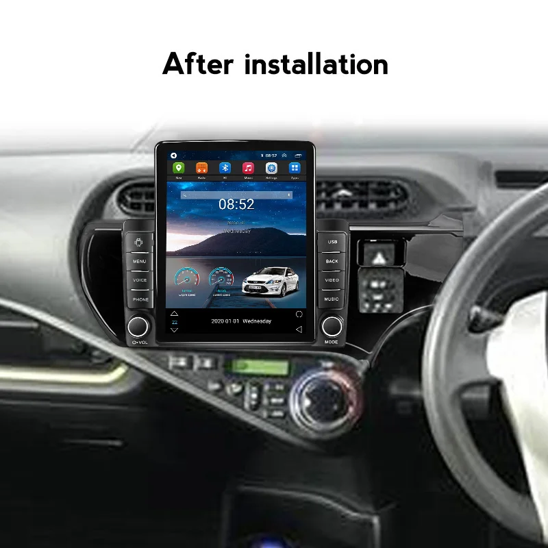 TOYOTA AQUA（NHP10、2011 練り歩く - 2021）ANDROIDナビ