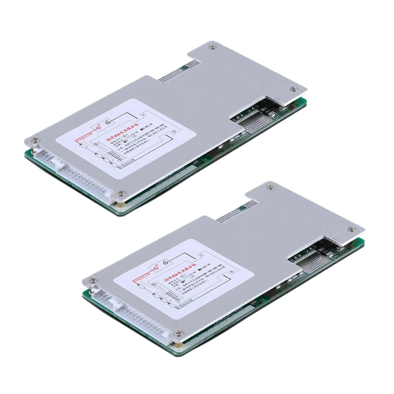 2x20S 60 в 45 а Защитная плата аккумулятора LiFePo4 BMS PCB с балансировкой для мотоцикла