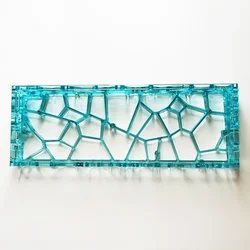Transparent Custom Keyboard Shell for DIY Enthusiasts | Holy60 Series (Blue case)