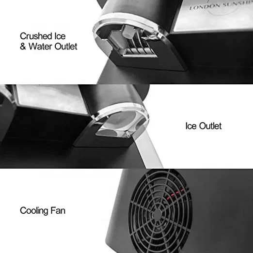 portable clear ice cube maker for cold drinks dispense ice maker with cold water and crushed ice 5