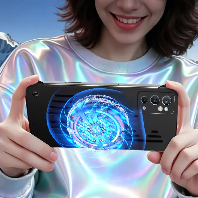 Frameless Hard Metallic Heat Dissipation Magnetic Protective Back Cover Case