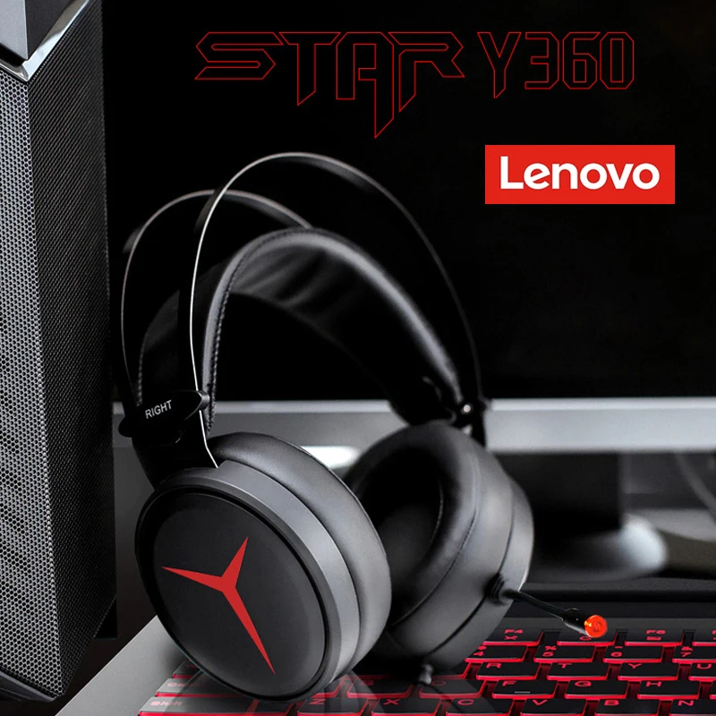 

Lenovo Y460 Pc Accessories Head Mounted Sound Insulation and Noise Portable Home Earphones Wired Gaming Earphone Breathable