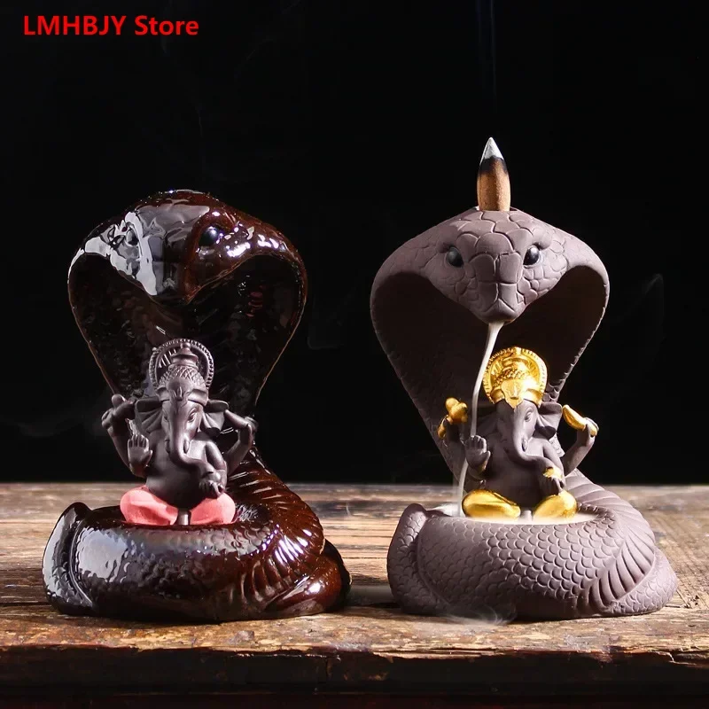 

LMHBJY Backflow Incense Burner Ceramic Sandalwood Incense Burner Incense Path Large Incense Burner Home and Office Incense Path