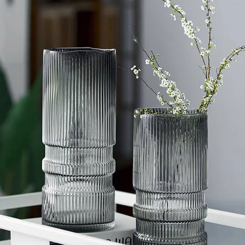 

European style simple vase creative INS glass flower living room dining table flower vase crafts