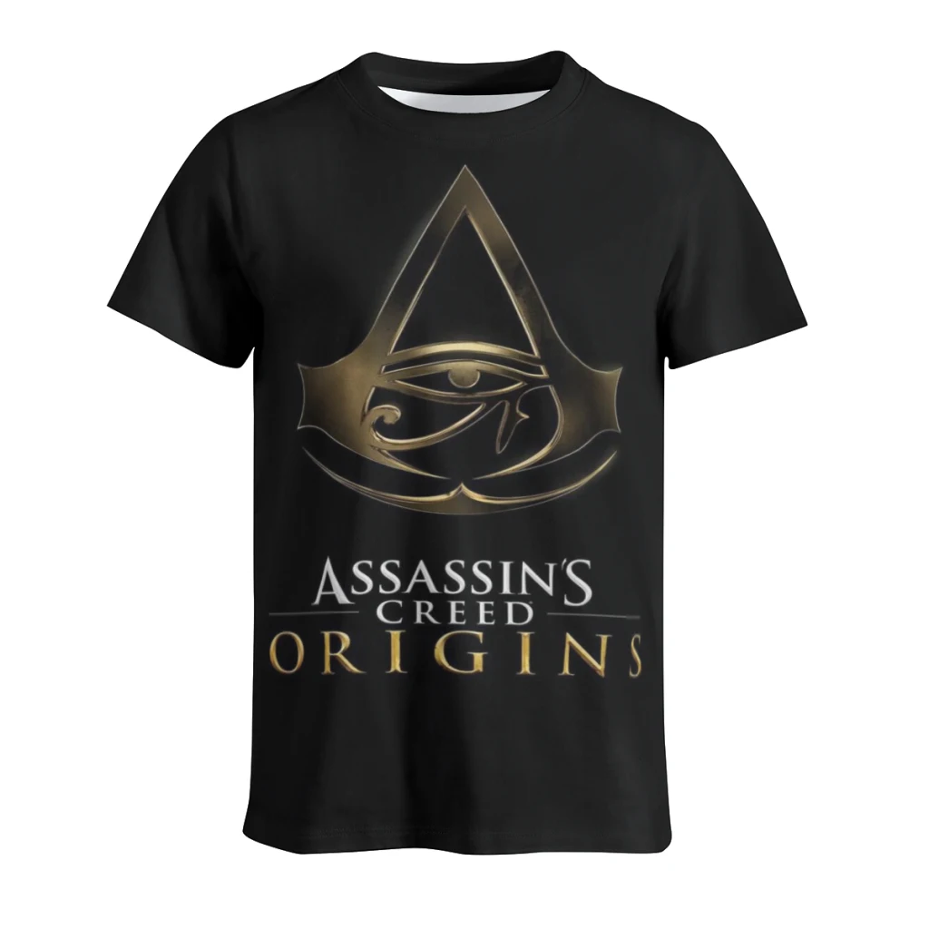thumbnail image 1 of Camiseta Ass-assin's Cre-ed para hombre y mujer, camisetas de algodón de manga corta con cuello redondo, ropa de verano, 1 of 4