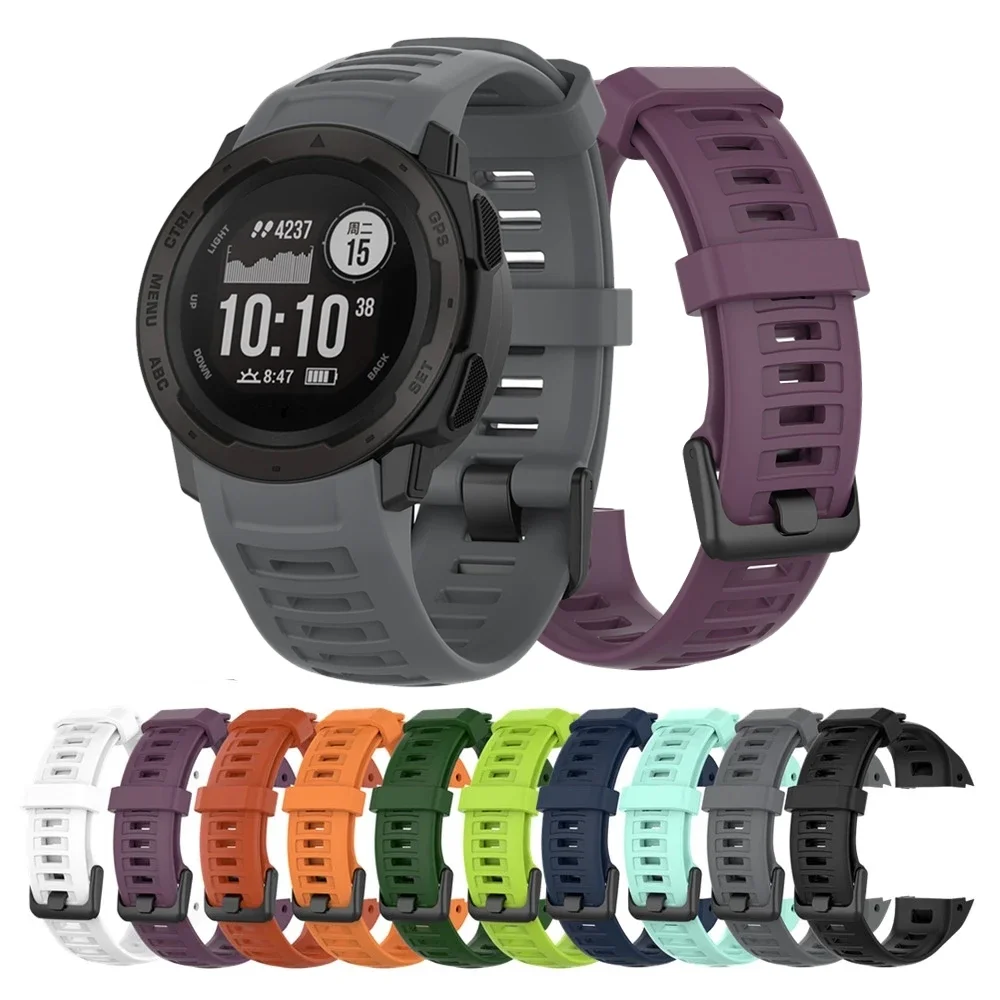 Silicone Wristband - Compatible with Garmin Instinct Series Smartwatches