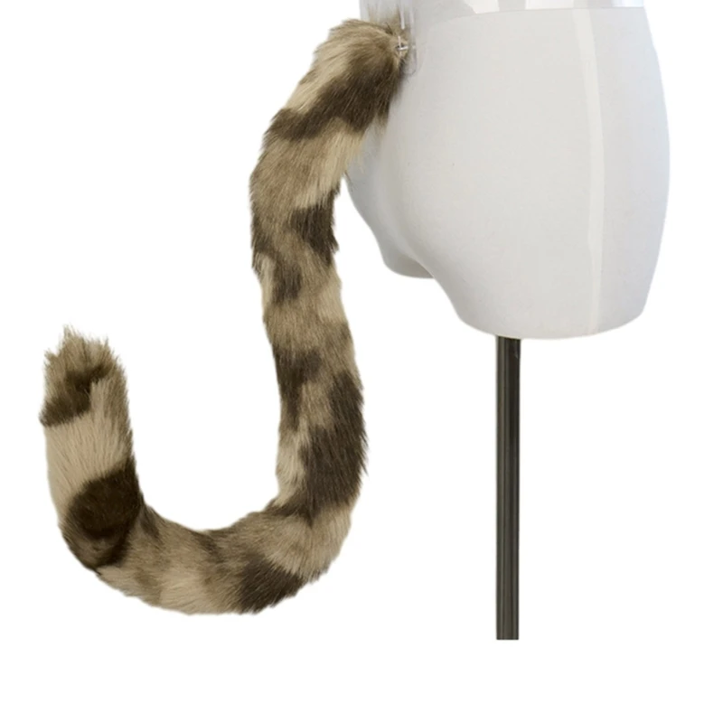 Wolf tail plush costume prop for adults