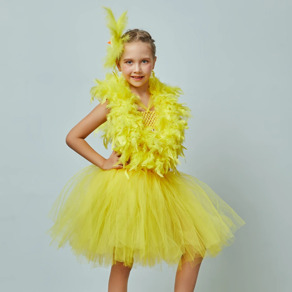 Costumi di pulcino giallo vestito Cosplay per bambini per ragazze Halloween  Festival di natale vestiti da ballo Animal Party Stage Performance| | -  AliExpress